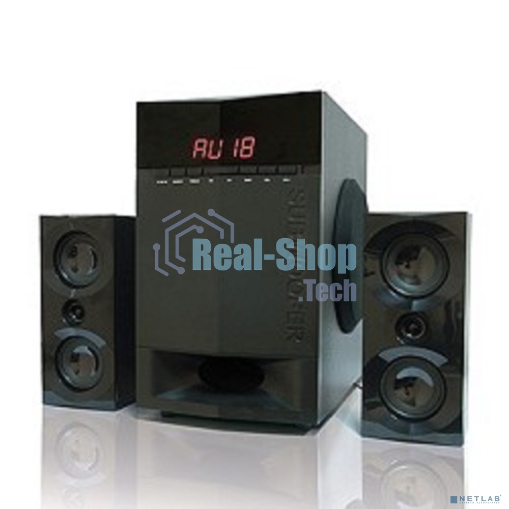 Акустическая система Dialog Progressive AP-230 BLACK акустические колонки 2.1, 35W+2*15W RMS, Bluetooth, USB+SD reader