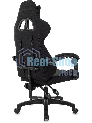 Кресло Zombie Void черный/серый, экокожа, 120 кг, механизм качания