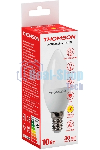 Лампа светодиодная Hiper THOMSON LED CANDLE 10W 800Lm E14 3000K TH-B2017
