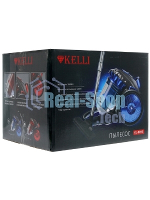 Пылесос Kelli KL-8019 синий, 450/2600 Вт, уборка сухая, пылесборник контейнер 2,5 л