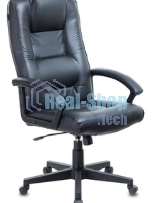 Кресло руководителя Бюрократ T-9906N/BLACK черный, кожа