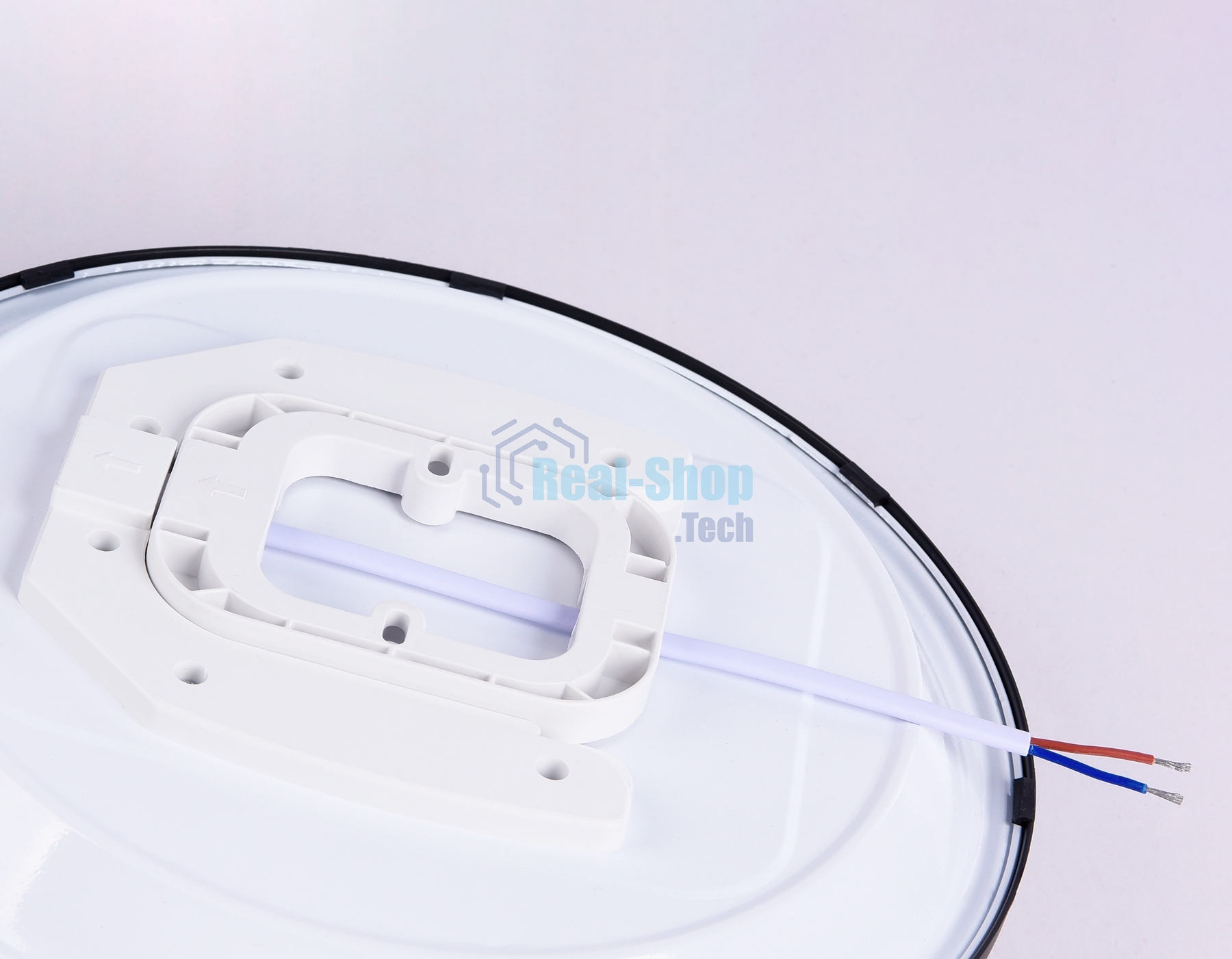 Потолочный светодиодный светильник Ambrella light FZ1234 BK черный IP44 42W 6400К D370*55 (Без ПДУ)