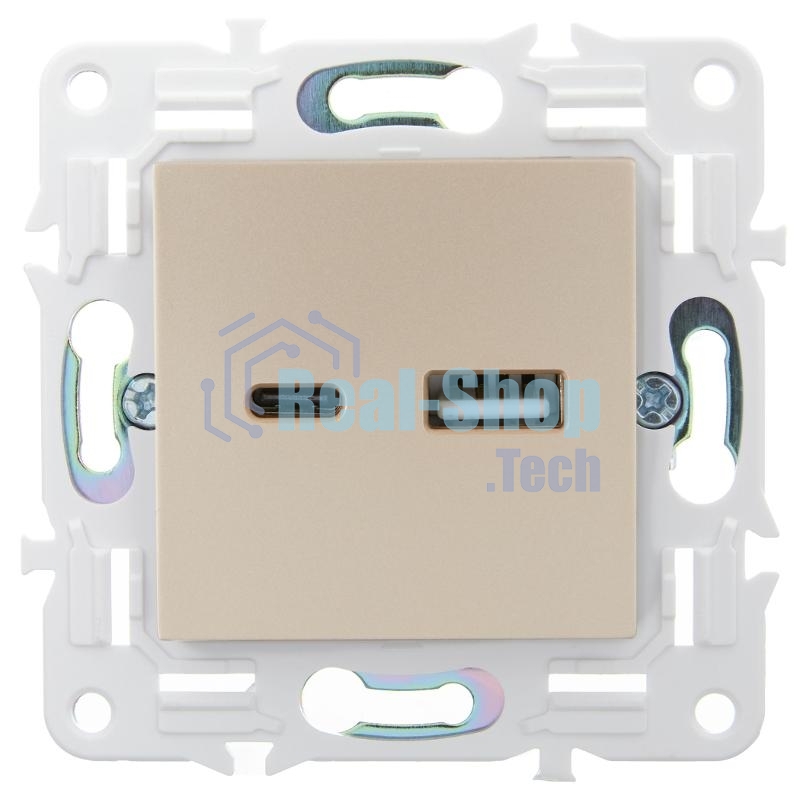 SKANDY Розетка USB A+C 3,1А SK-R14Sa песочный | SK-U22-D31-K98 | IEK