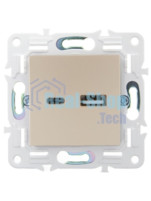 SKANDY Розетка USB A+C 3,1А SK-R14Sa песочный | SK-U22-D31-K98 | IEK