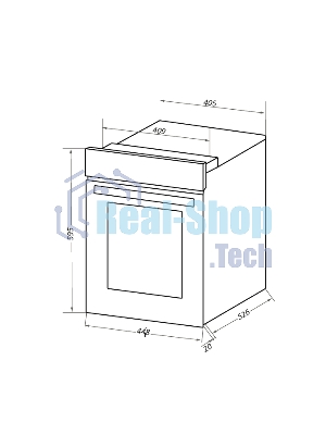 Шкаф духовой электрический Maunfeld EOEC516S, встраиваемый