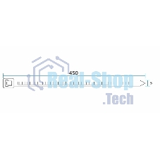 Хомут-стяжка кабельная нейлоновая Rexant 450 x 4,8 мм, черная, упаковка 100 шт.