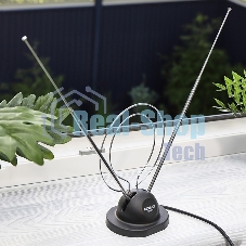 ТB антенна комнатная Rexant телескопическая на подставке 