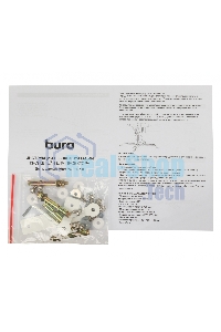 Кронштейн для проектора Buro PR07-W белый макс.12кг потолочный поворот и наклон