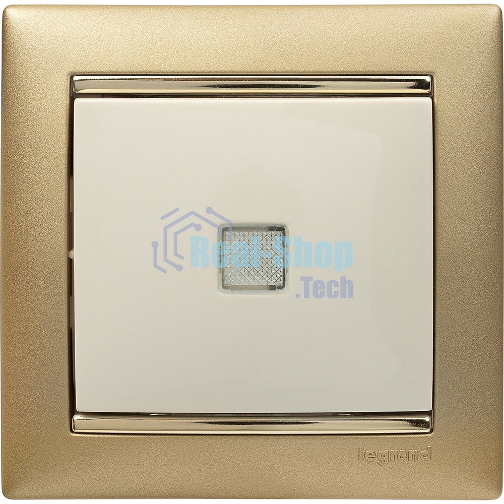 Выключатель Legrand 774310 Valena 10А c подсветкой, сл. кость