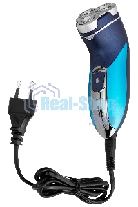 Электробритва роторная Starwind SSH 1525 реж.эл.:3 питан.:аккум. голубой/черный