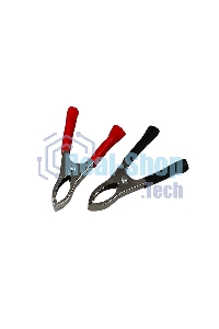 Зажим крокодил Rexant, длина 75 мм, ток 30A, 2 шт., пакет БОПП