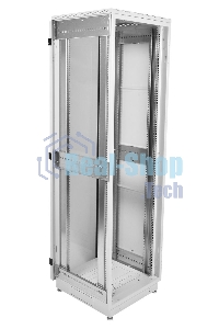 Шкаф телекоммуникационный напольный 42U (600x800) дверь перфорированная 2 шт. (3 места), ШТК-М-42.6.8-44АА