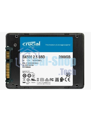 Накопитель SSD Crucial BX500, 2Tb, SATA III, 2.5