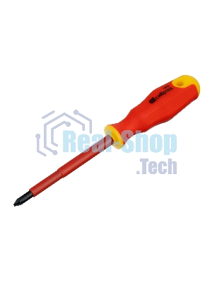 Отвертка диэлектрическая Сибртех PH2 x 100 мм, до 1000 В, двухкомпонентная рукоятка