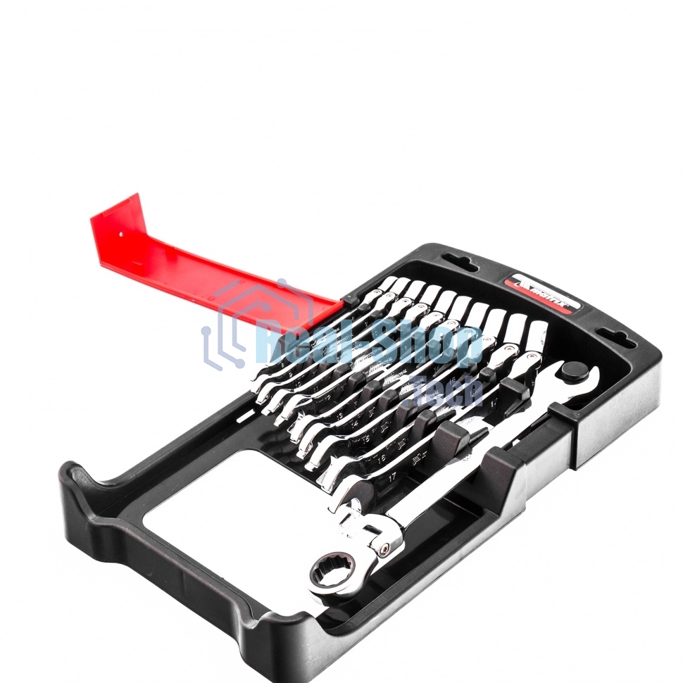 Набор ключей комбинированных Matrix, трещоточных шарнирных 11шт.