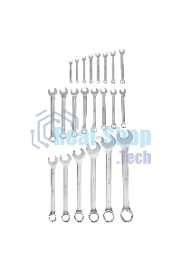 Набор ключей комбинированных 6-32 мм, 22 шт., CrV, матовый хром Stels