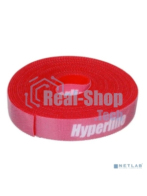 Лента (липучка) в рулоне Hyperline WASNR-5x16-RD, ширина 16 мм, длина 5 м, красная