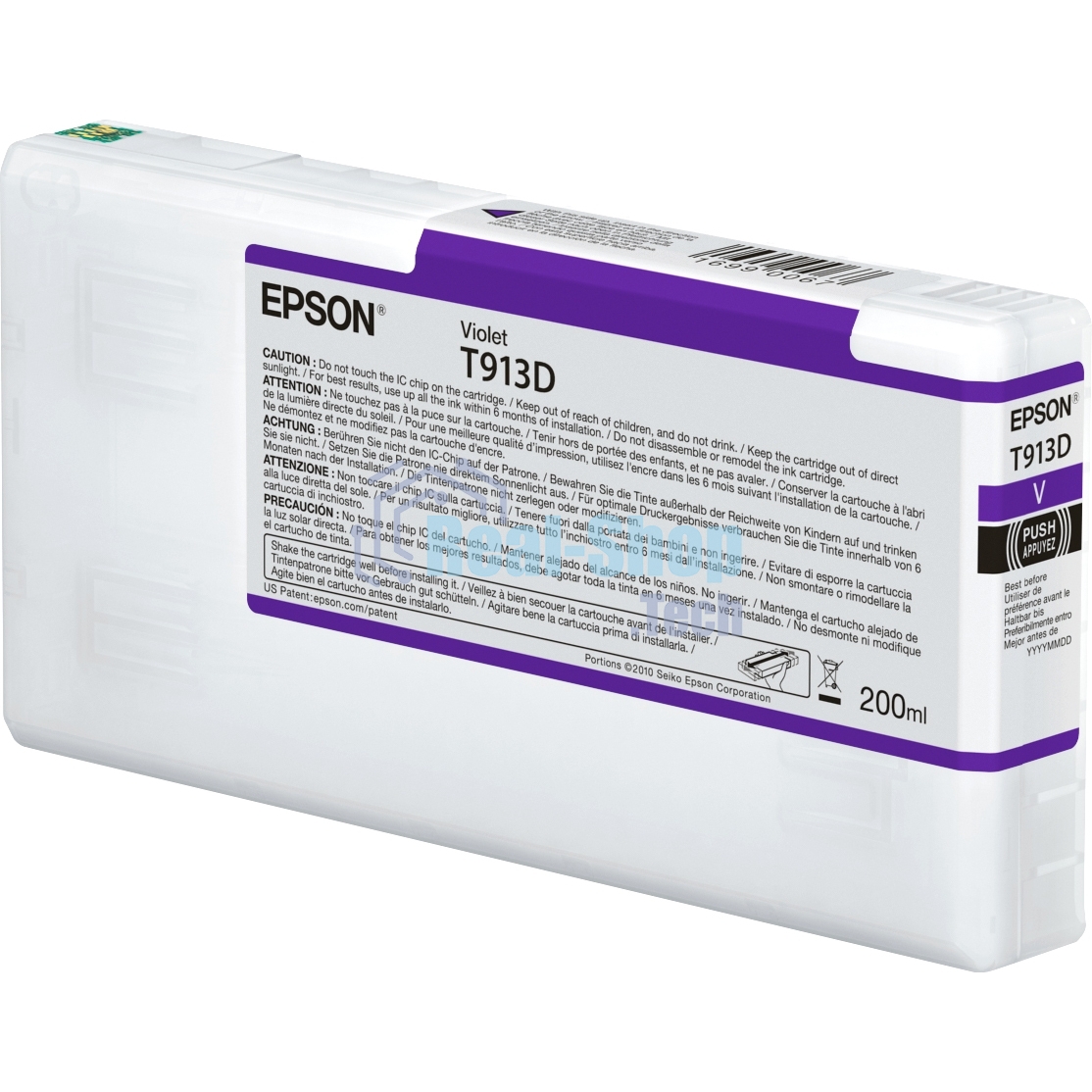 Картридж струйный Epson T913D (C13T913D00) фиолетовый (200 мл) для SureColor SC-P5000V SC-P5000