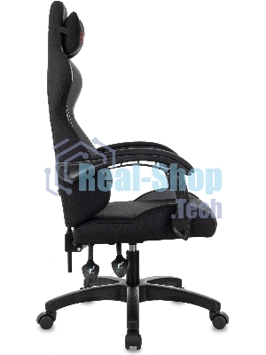 Кресло Zombie Void черный/серый, экокожа, 120 кг, механизм качания