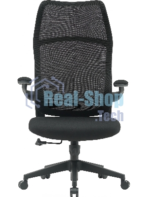 Кресло компьютерное Cactus CS-MC505-BK черный, сиденье черный, сетка/ткань, крестов. пластик