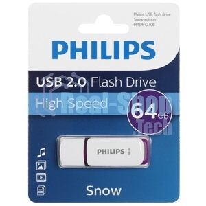 Флешка USB 64Gb PHILIPS IRON 2.0 64Gb, USB 2.0