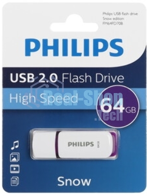 Флешка USB 64Gb PHILIPS IRON 2.0 64Gb, USB 2.0