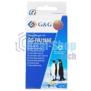 Картридж струйный G&G GG-F6U18AE желтый (26мл) для HP OJ Pro 7740/8210/8218/8710/8715