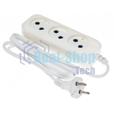 Сетевой удлинитель Buro BU-PSL3.1/W 1.5 м (3 розетки) белый (пакет ПЭ)