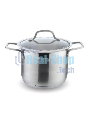 Кастрюля KELLI KL-4224 9,0 л КАСТРЮЛЯ Объем 9 л Высокачественная нержавеющая сталь 5-ти слойное капсульное дно Подходит для индукции Стеклянная жаропрочная крышка с паровыпуском диаметром 24 см Удобные термостойкие клепаные ручки Матовая внутри и снаружи Мерная шкала внутри кастрюли