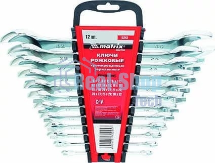 Набор рожковых ключей Matrix (6-32 мм) 12 шт.