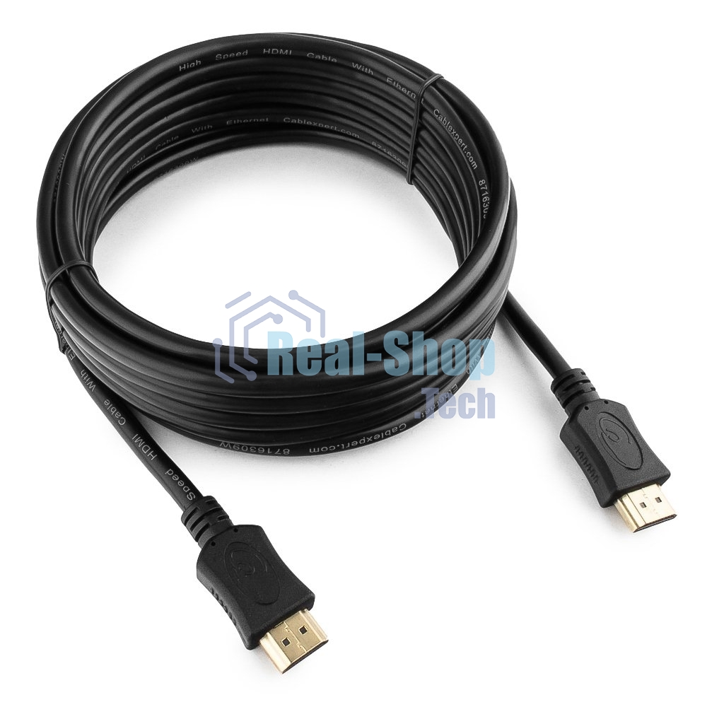 Кабель Cablexpert HDMI CC-HDMI4L-15, 19M/19M, v2.0, серия Light, позол.разъемы, экран, 4.5м, черный, пакет