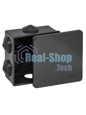 Коробка распределительная ОП 85х85х40мм УХЛ1 IP54 черный Ruvinil 67040Ч