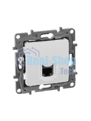 Розетка компьютерная ETIKA RJ45 кат.5 UTP, белый