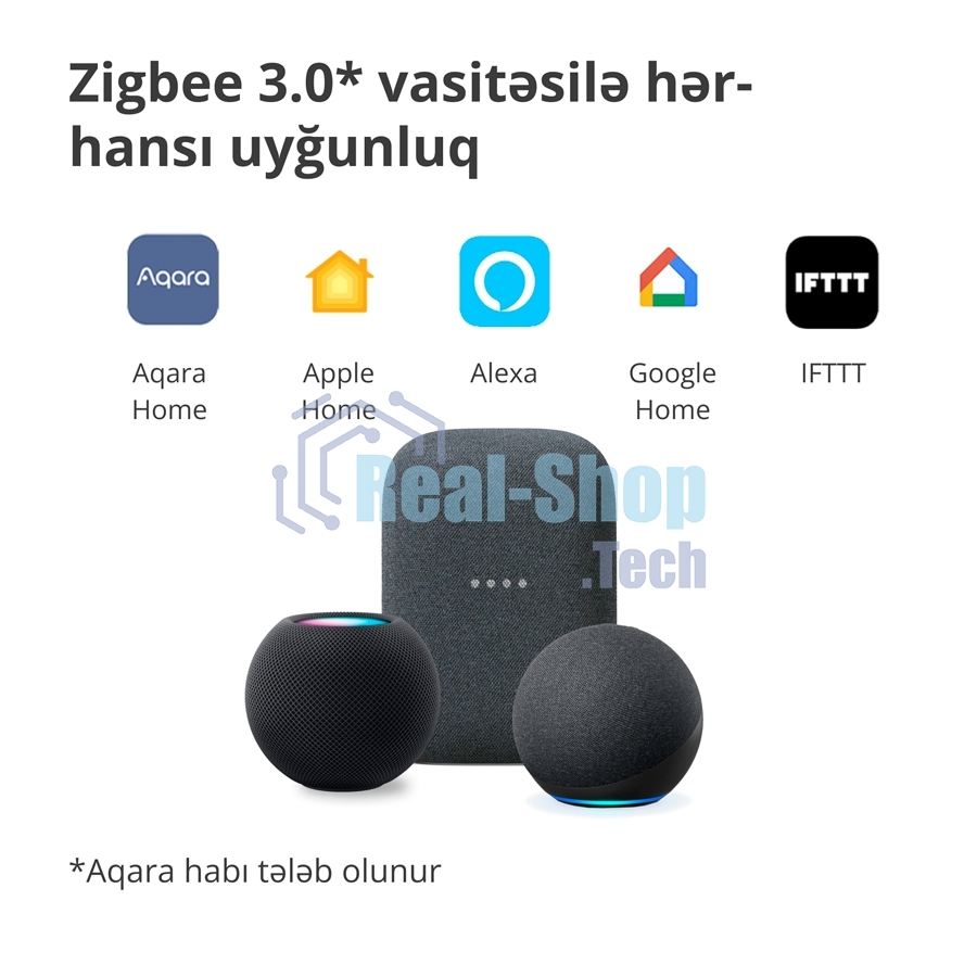 Выключатель умный Aqara Smart wall switch H1 ((with neutral, single rocker) WS-EUK03