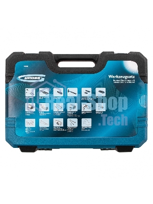 Набор инструментов Gross 76 предметов, 120 зубьев, CrV1/4, 1/2