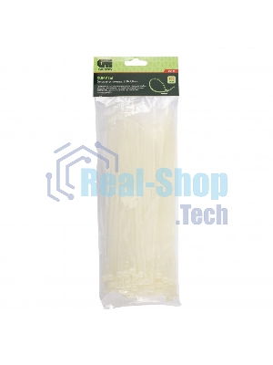 Хомуты Сибртех, 250 х 4,8 мм, пластиковые, белые, 100 шт. 45535