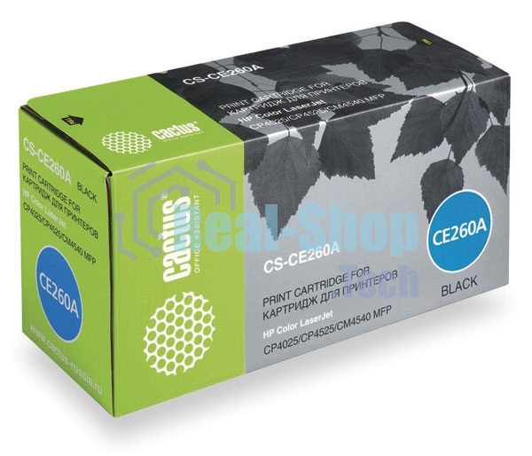 Картридж лазерный Cactus CS-CE260A черный (8500 стр.) для HP Сolor LaserJet CP4025/CP4525/CM4540