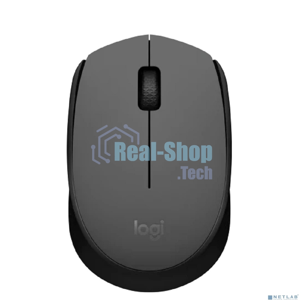 Мышь беспроводная Logitech M171 черный/серый, 1000 dpi, радиоканал, USB, кнопки - 3