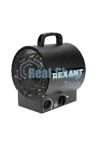 Пушка тепловая электрическая Rexant круглая, прямоугольная подставка, ТЭН, 2кВт