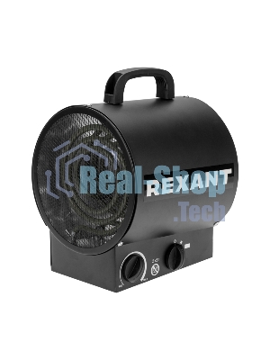 Пушка тепловая электрическая Rexant круглая, прямоугольная подставка, ТЭН, 2кВт