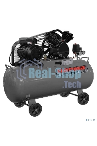 Компрессор поршневой Парма K-2200/100РМ масляный, 336 л/мин, 100 л, 2200 Вт, серый/черный