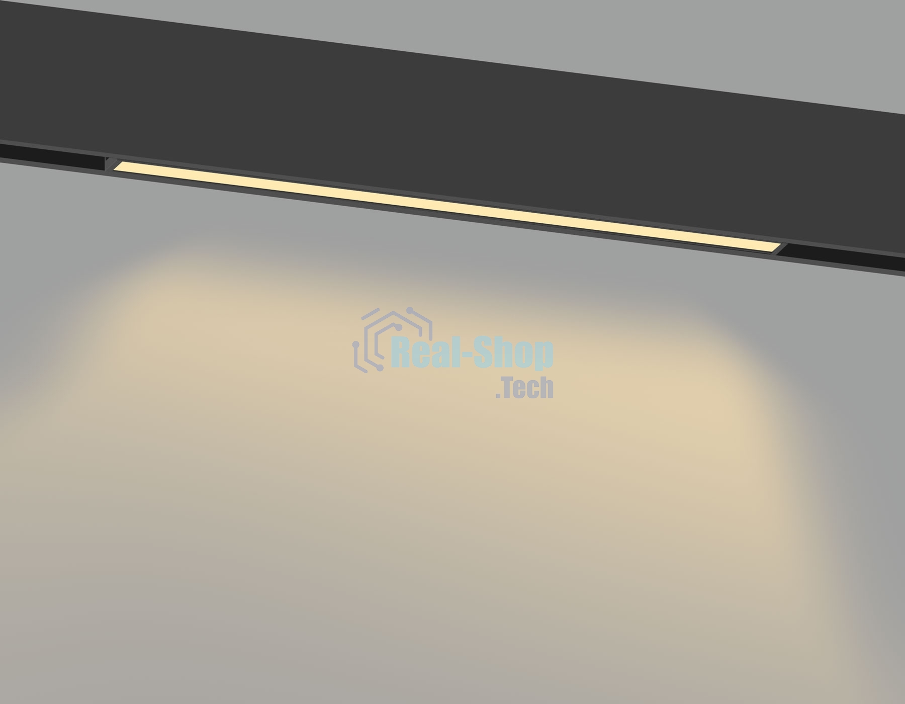 Трековый светильник GL2330 BK черный IP20 30W 3CCT 3000-6400K 48V 600*10*37