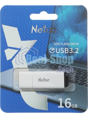 Флешка USB Netac U185 белый USB 3.0 Flash 16Gb, NT03U185N-016G-32WH, LED индикатор