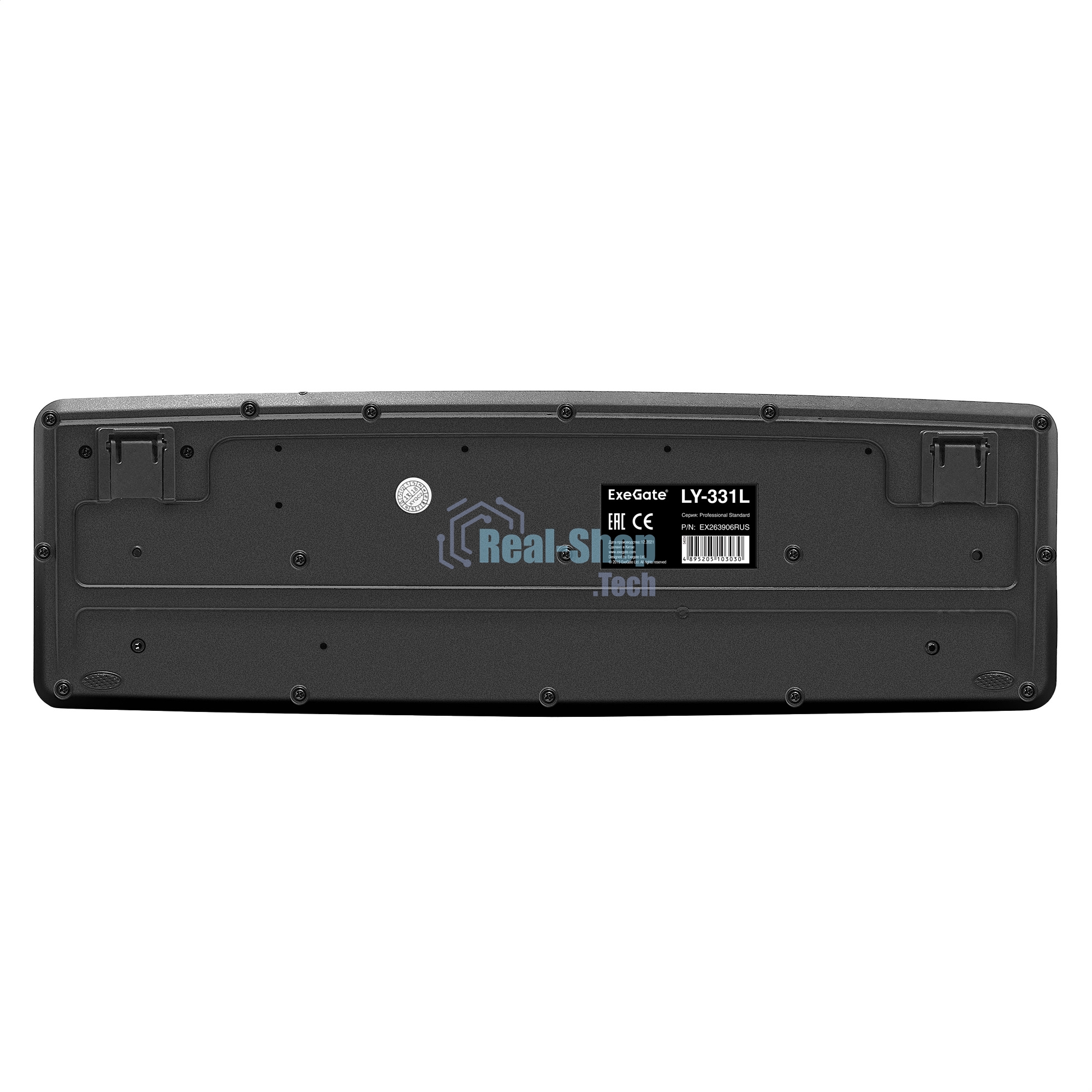 Клавиатура проводная ExeGate LY-331L (EX279940RUS), USB, черный