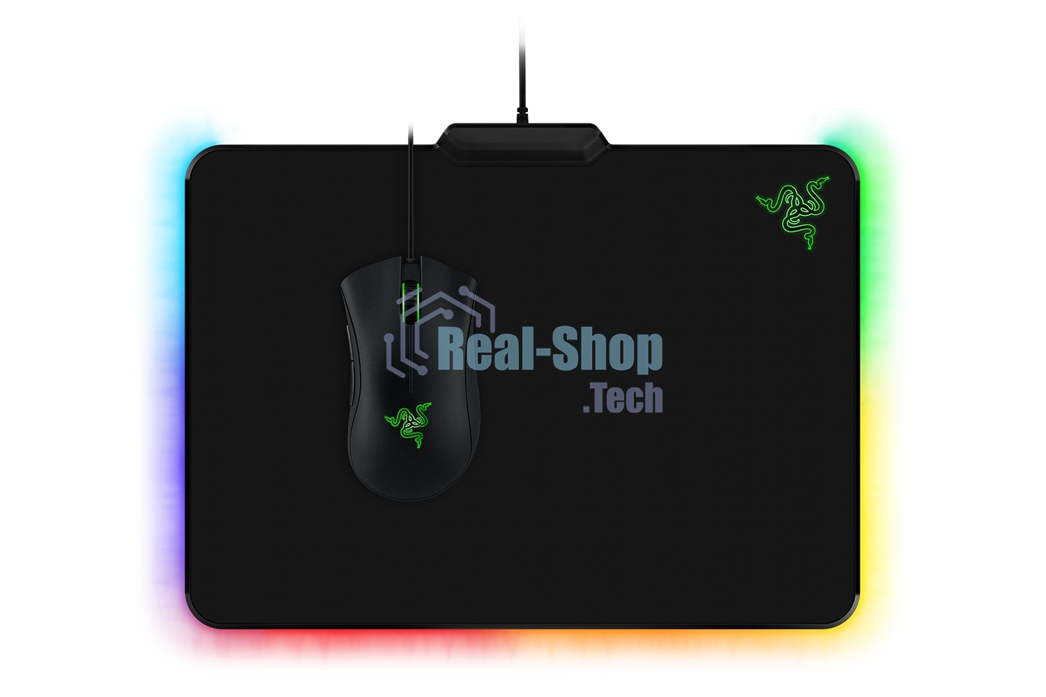 Игровой коврик для мыши Razer Firefly V2 Razer Firefly V2 - Hard Surface Mouse Mat with Chroma - FRML Packaging