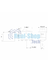 Выключатель клавишный Rexant 250V 3А (2с) ON-OFF красный Micro