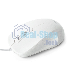 Мышь проводная Crown CMM-502 белый, 1000 dpi, USB, кнопки - 3