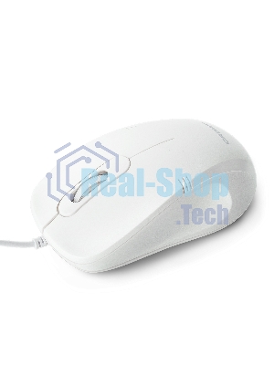 Мышь проводная Crown CMM-502 белый, 1000 dpi, USB, кнопки - 3