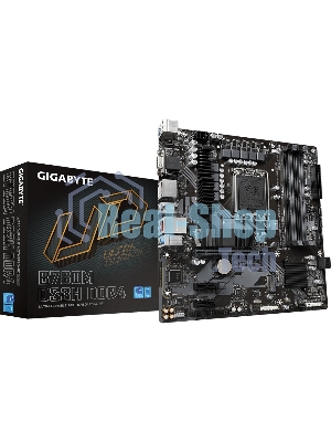 Материнская плата Gigabyte B760 DS3H DDR4, LGA 1700, Intel B760, 4xDDR4, 4xSATA, 2xM.2, 1xPCIe 4.0 x16, 4xPCIe 3.0 x1, 1xHDMI, 1xDP, 1x 1Gb LAN, 1xUSB 3.2 Gen 2, 1xUSB 3.2 Gen 2x2, 4xUSB 2.0, 3x3.5 мм, 7.1, ATX