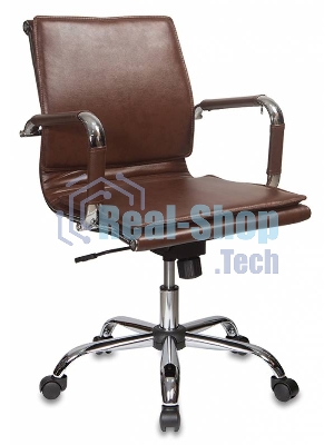 Кресло Бюрократ CH-993-Low/Brown коричневый, экокожа